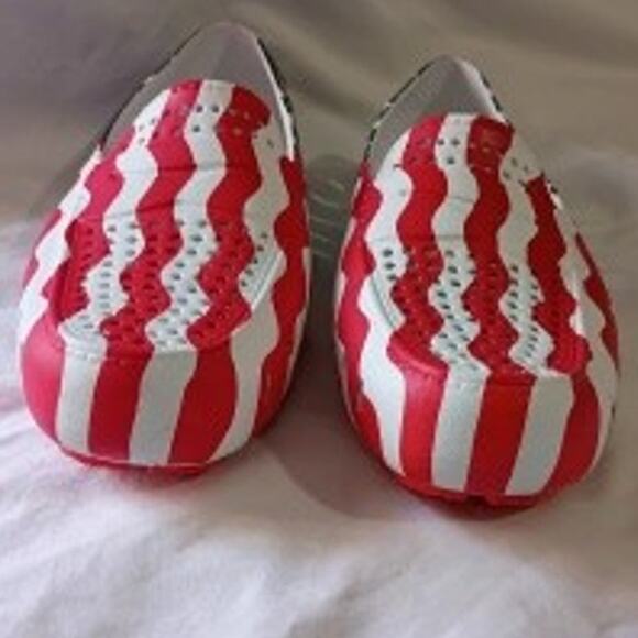 Floaters Men's 12 Country Club Drivers USA Patriotic Boat Shoes Waterproof Flag - Picture 10 of 12